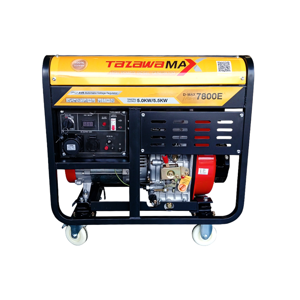 Diesel generator, model D-MAX 7800E-1-1000x1000 เครื่องปั่นไฟดีเซล รุ่น D-MAX 7800E